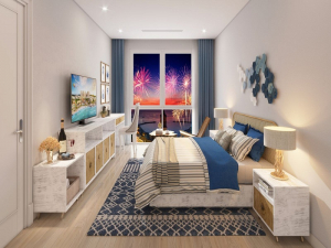 xem pháo hoa tại phòng ở căn hộ Phú Quốc Hillside