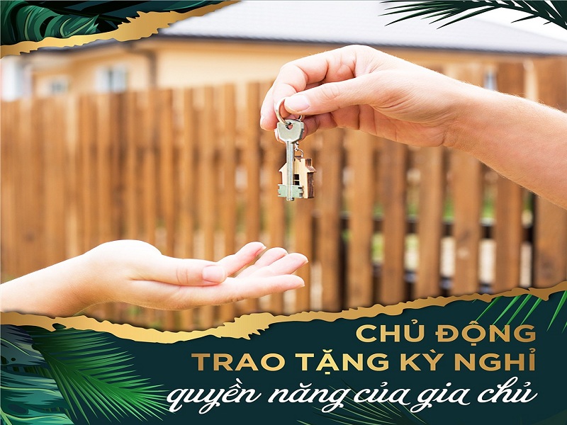 chủ động trao tặng kỳ nghỉ