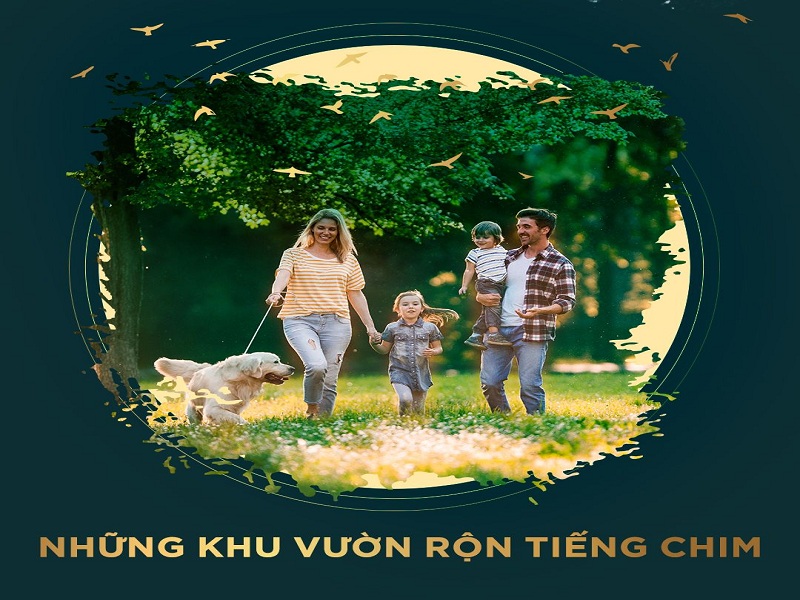 Khu vườn nhiệt đới rộn tiếng chim