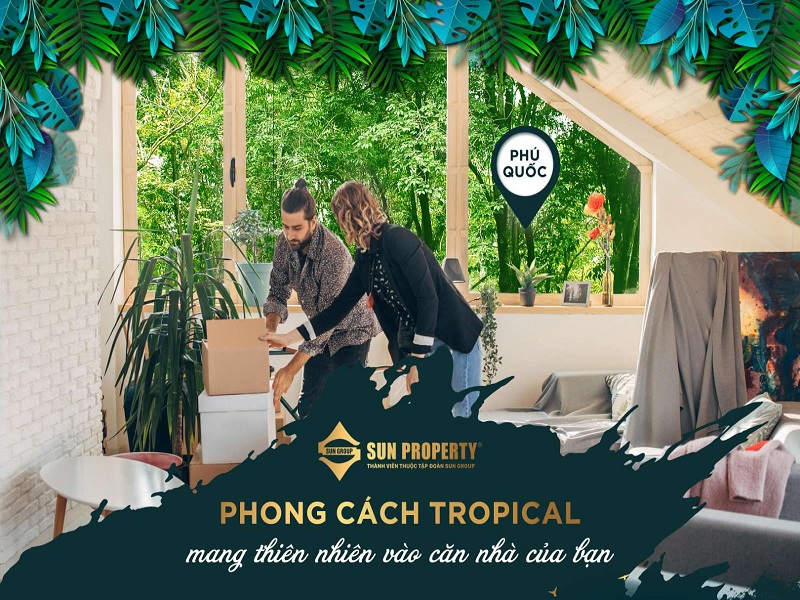 Phong cách tropical phóng khoáng