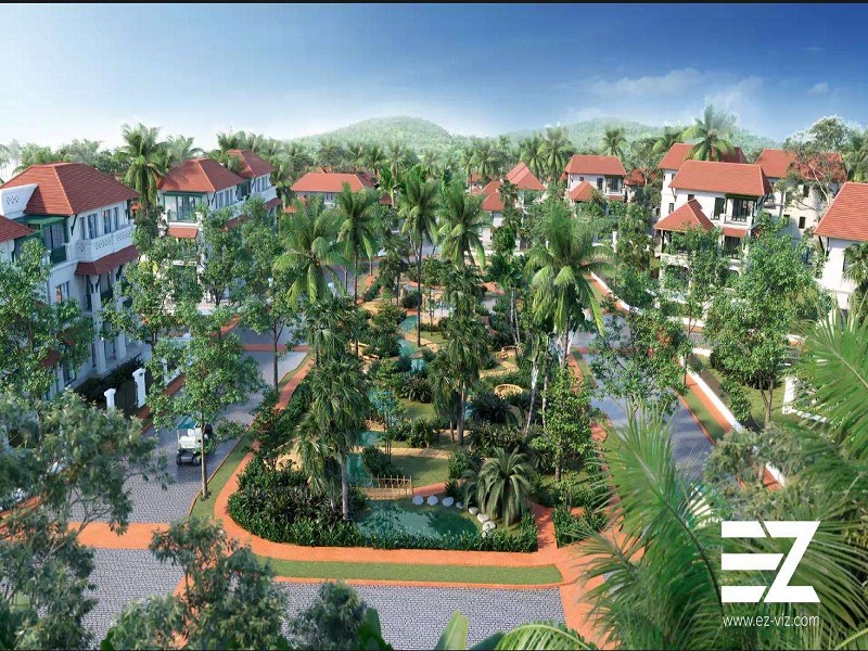 Làng nhiệt đới định vị chuẩn sống mới