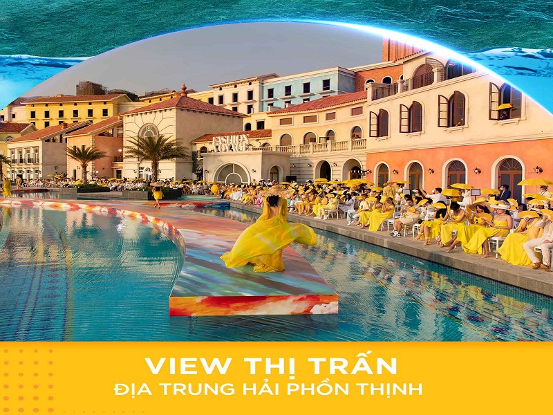 View thị trấn Địa Trung Hải