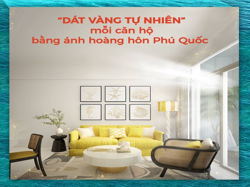 Dát vàng tự nhiên bằng ánh hoàng hôn