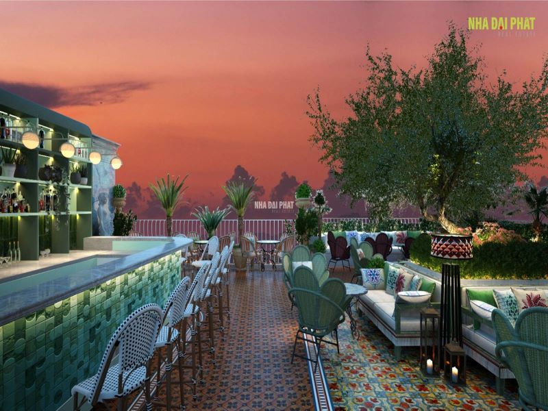 Không gian sky lounge đẳng cấp
