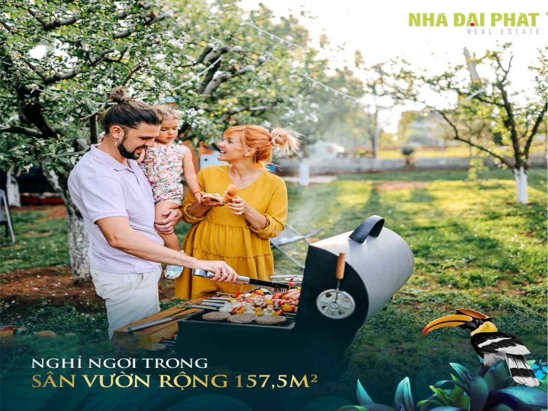 Sân vườn tại Beach Villa Bãi Dài